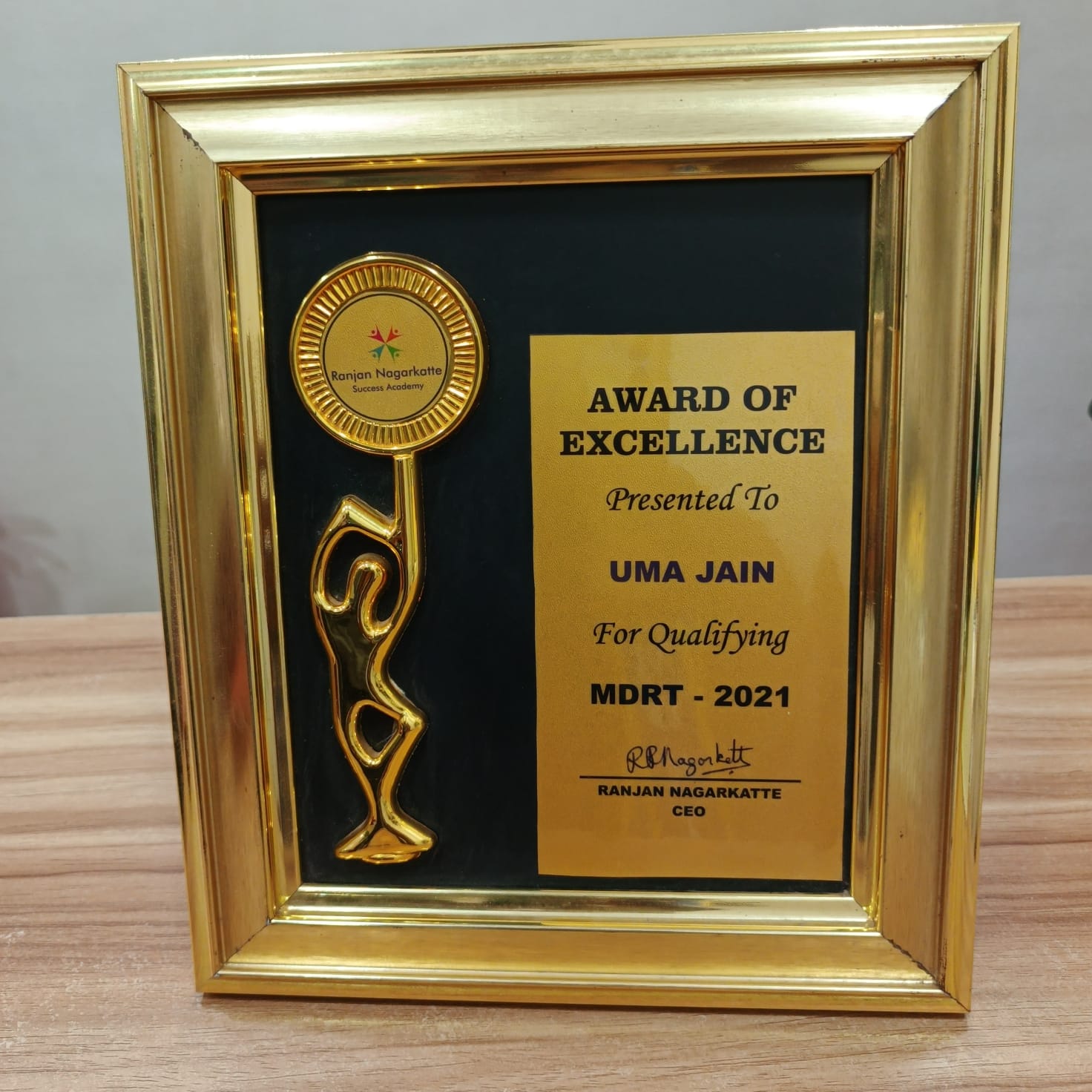 MDRT-2021 AWARD OF EXCELLENCE